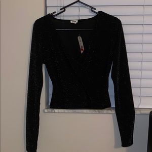 BRAND NEW Sparkly Black Long Sleeve